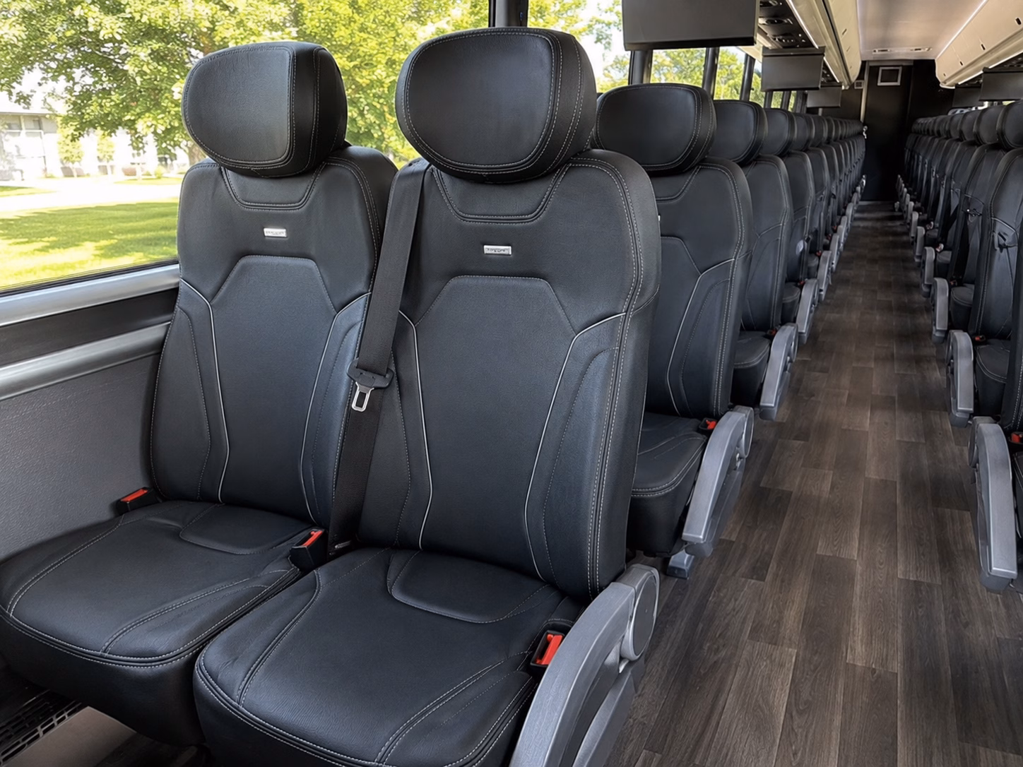 bronx charter bus interior