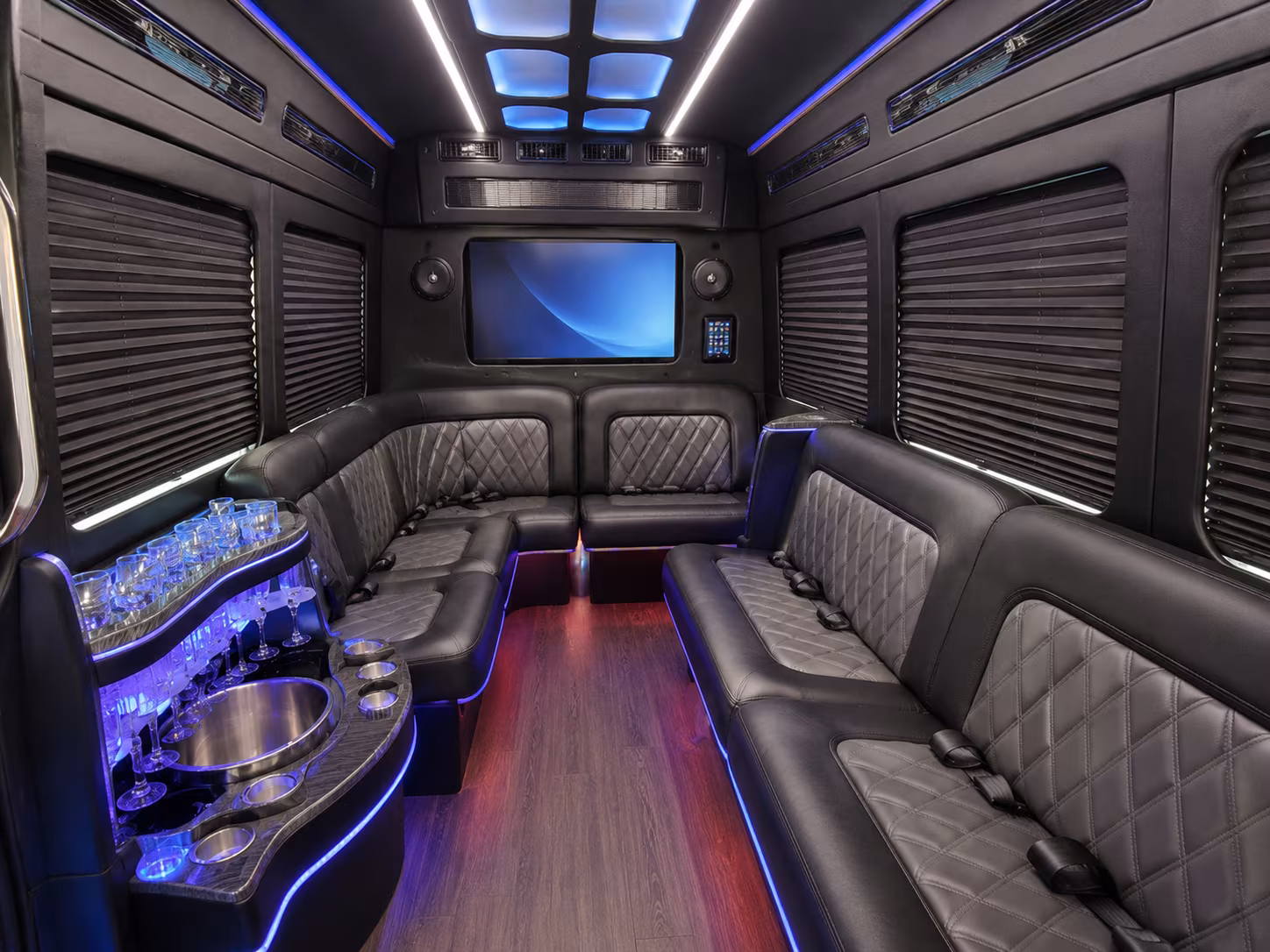 bronx corporate event transportation onboard seating