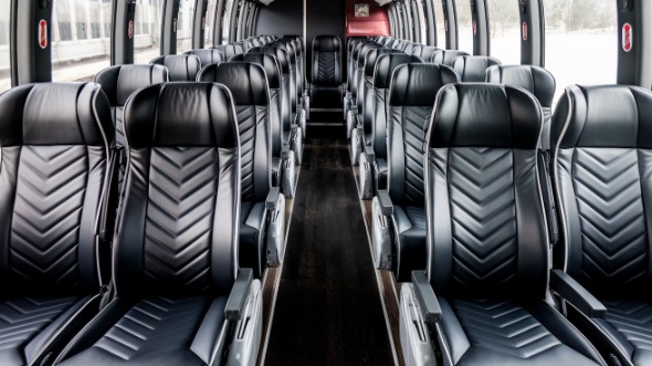 54 passenger charter bus inside bronx