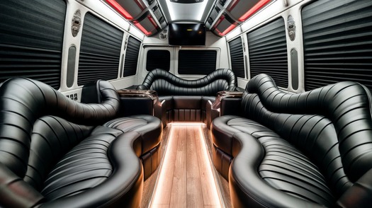 bronx sprinter limo rental interior